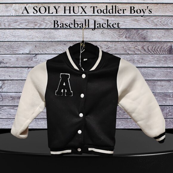 A SOLY HUX Toddler Boy's Baseball Jacket - Picture 1 of 2